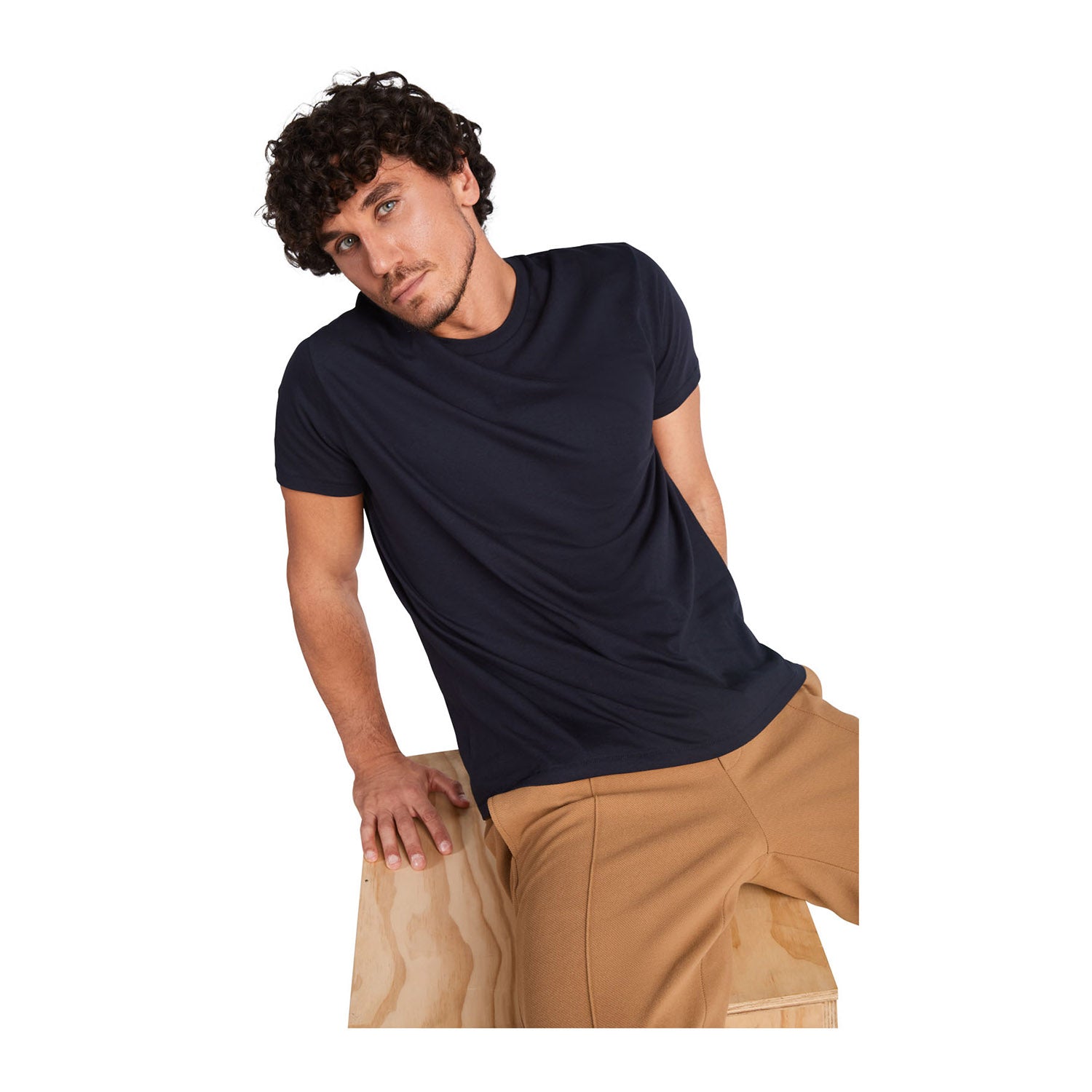 Golden kortärmad T-shirt för herr