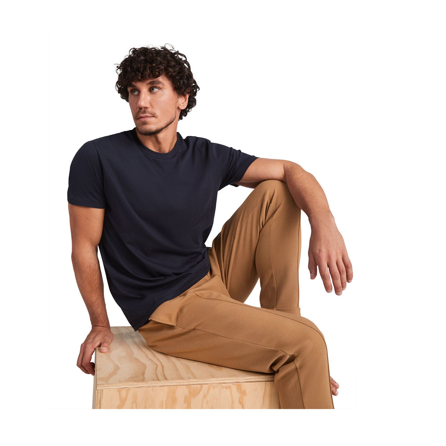 Golden kortärmad T-shirt för herr