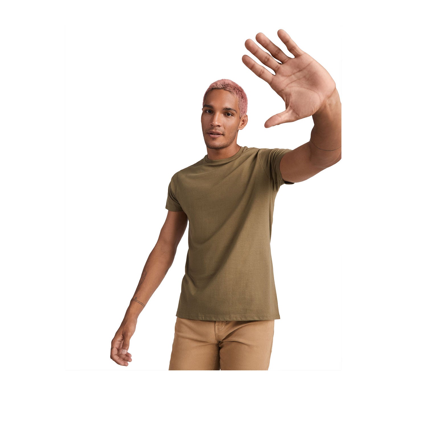 Breda kortärmad T-shirt ekologisk bomull herr