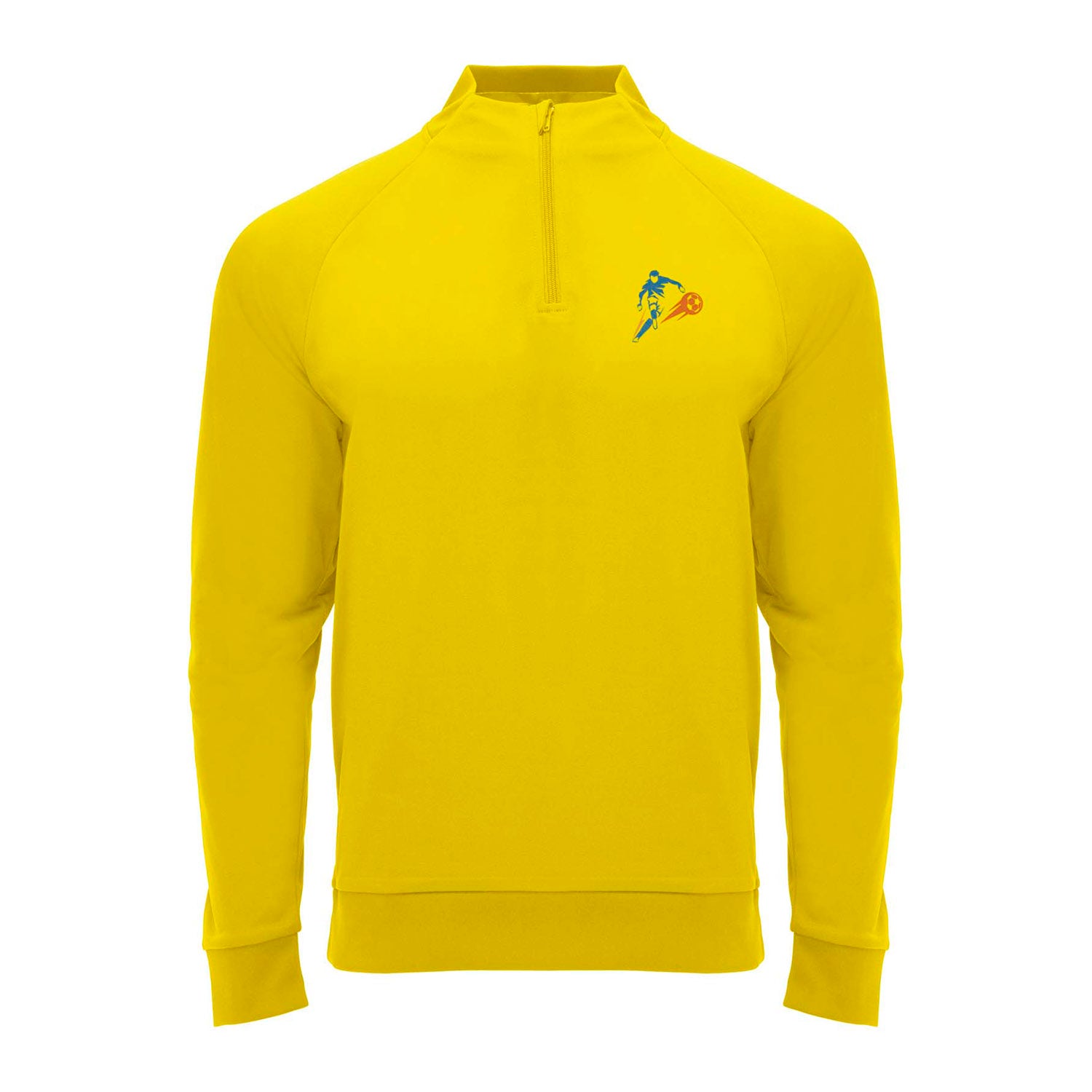 Epiro långärmad unisex sweatshirt med kvartslång dragkedja