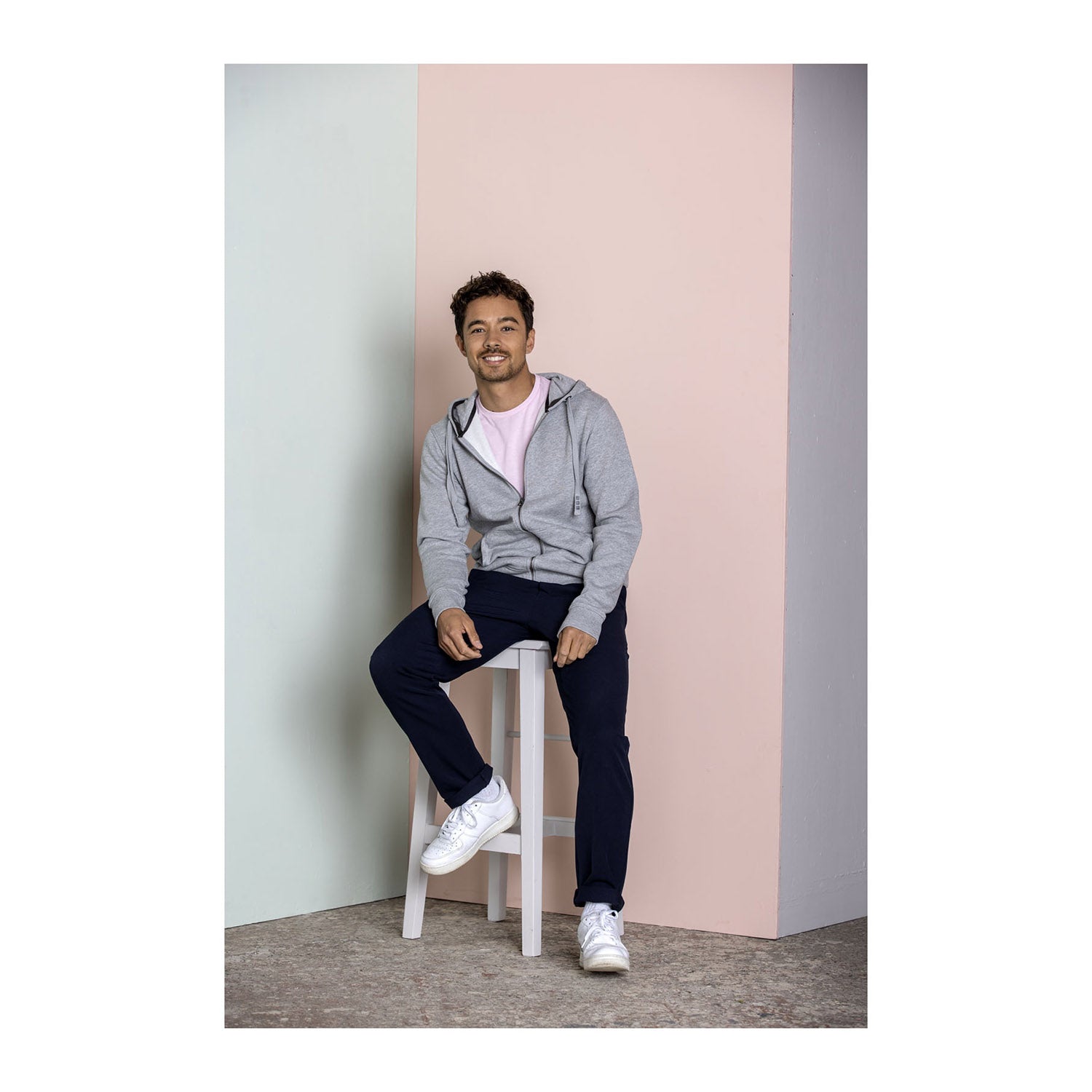 Arora hoodie med hel dragkedja män