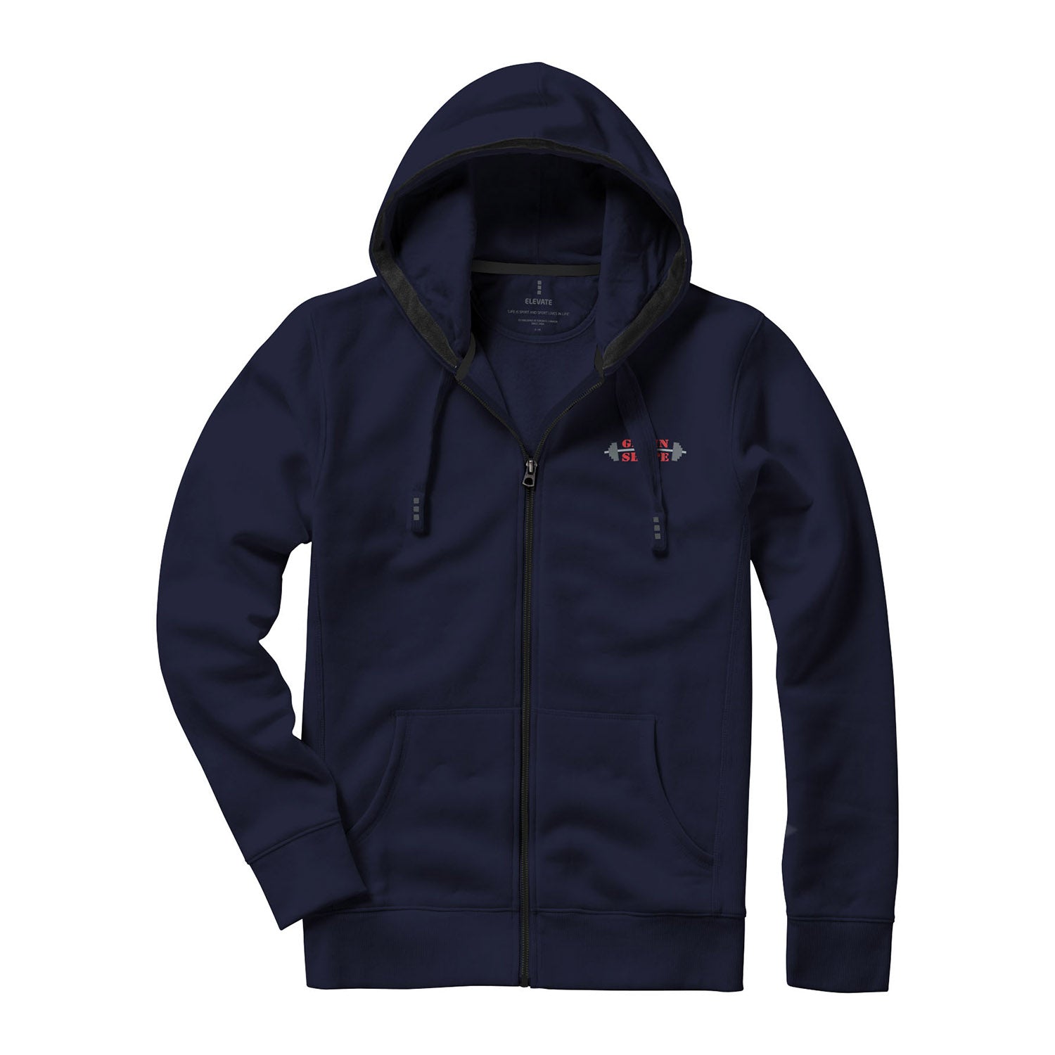 Arora hoodie med hel dragkedja män