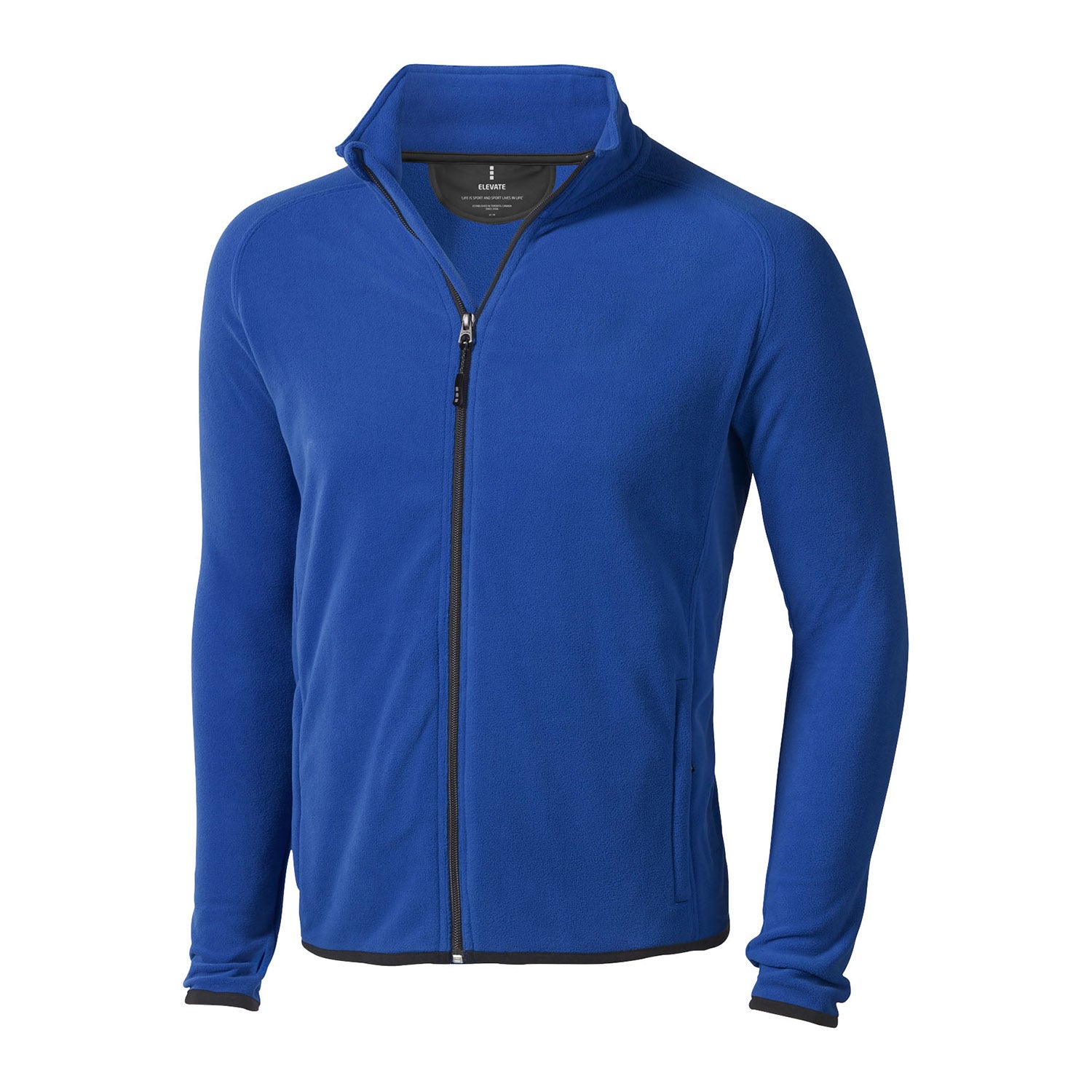 Brossard mikrofleecejacka med hel dragkedja herr