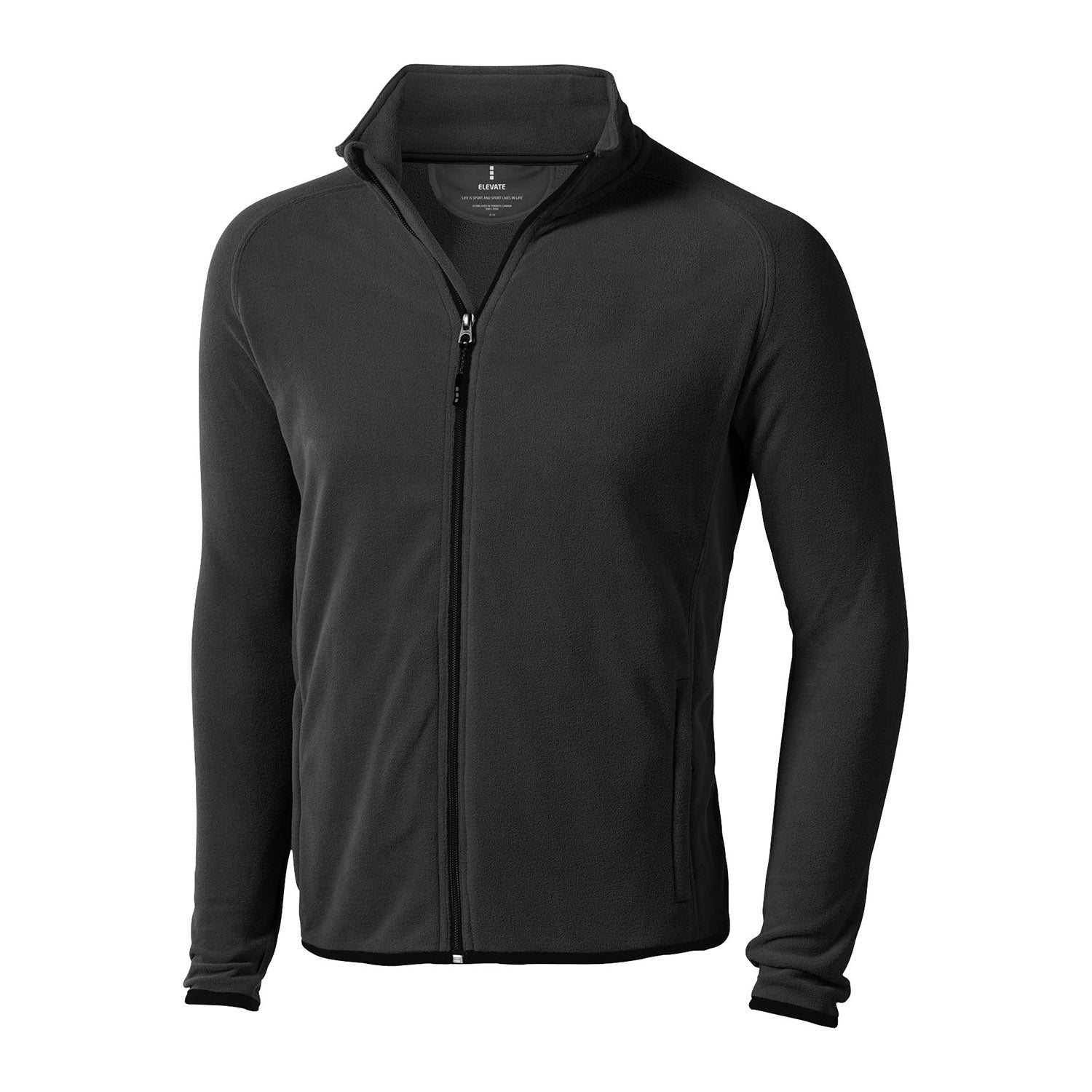 Brossard mikrofleecejacka med hel dragkedja herr