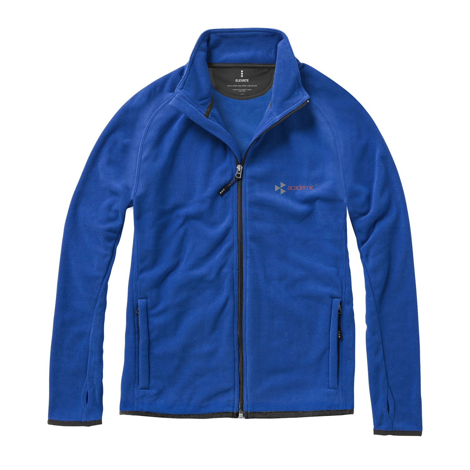 Brossard mikrofleecejacka med hel dragkedja herr