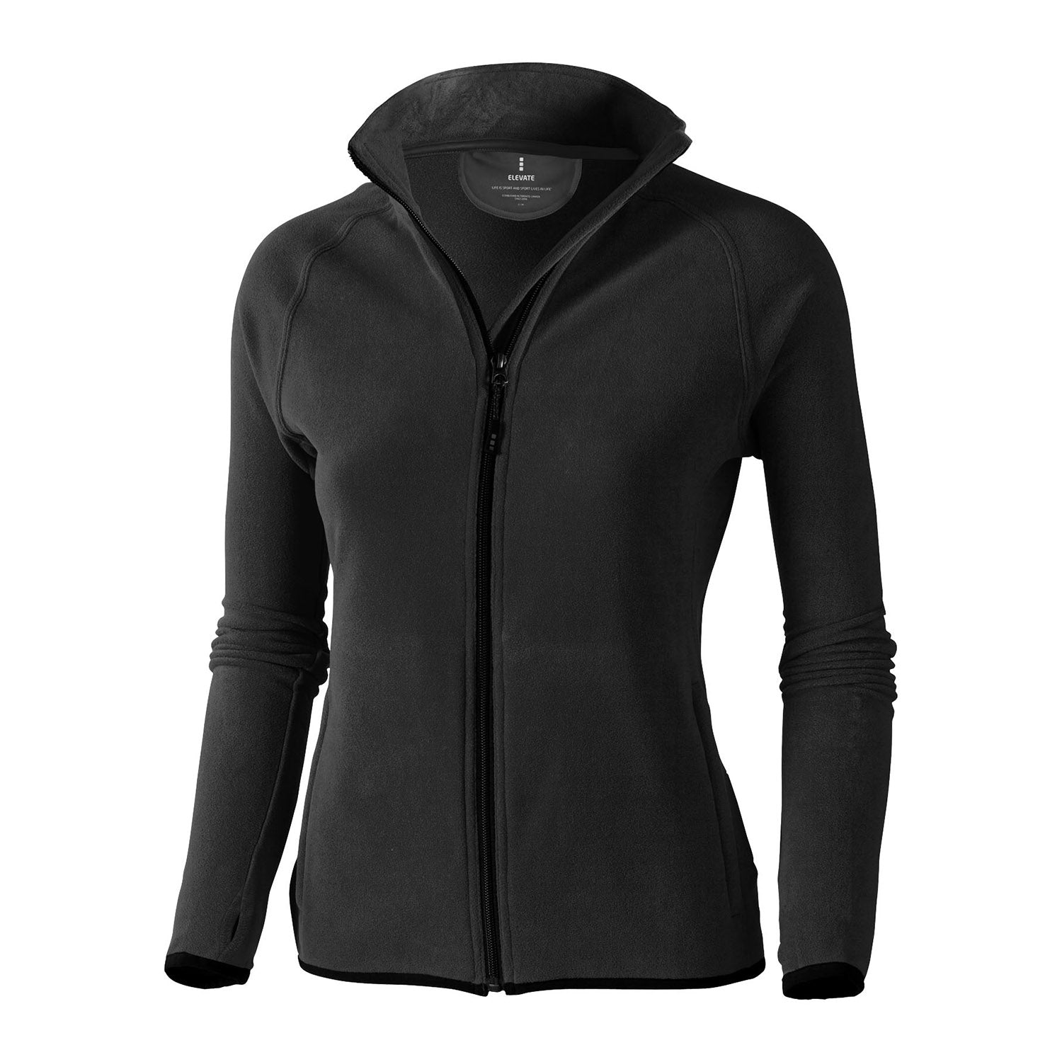 Brossard mikrofleecejacka med hel dragkedja dam