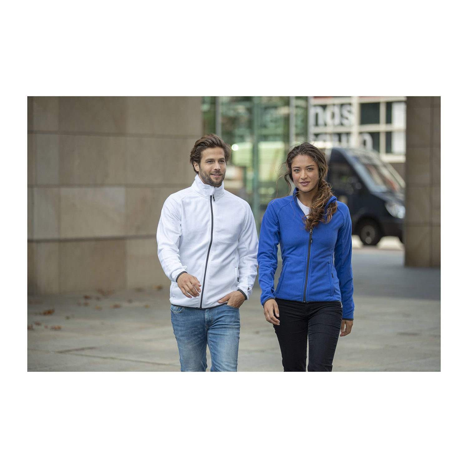 Brossard mikrofleecejacka med hel dragkedja dam