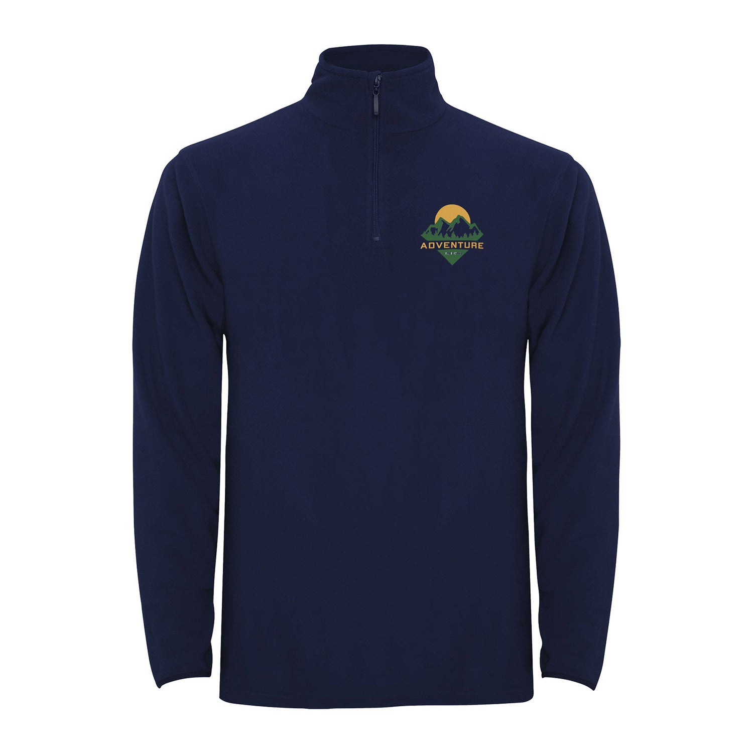 Himalaya fleecejacka med kvartslång dragkedja för herr