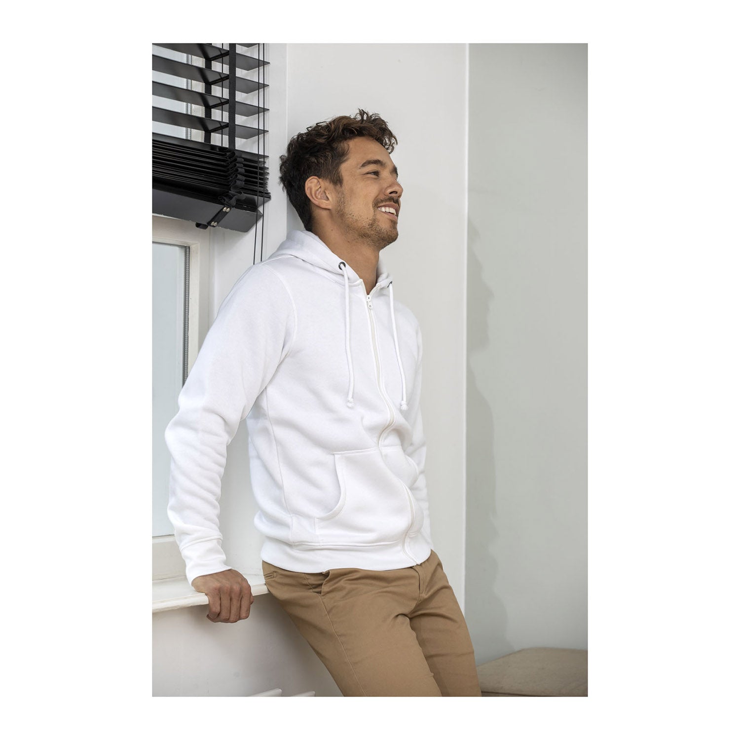 Theron hoodie med dragkedja herr