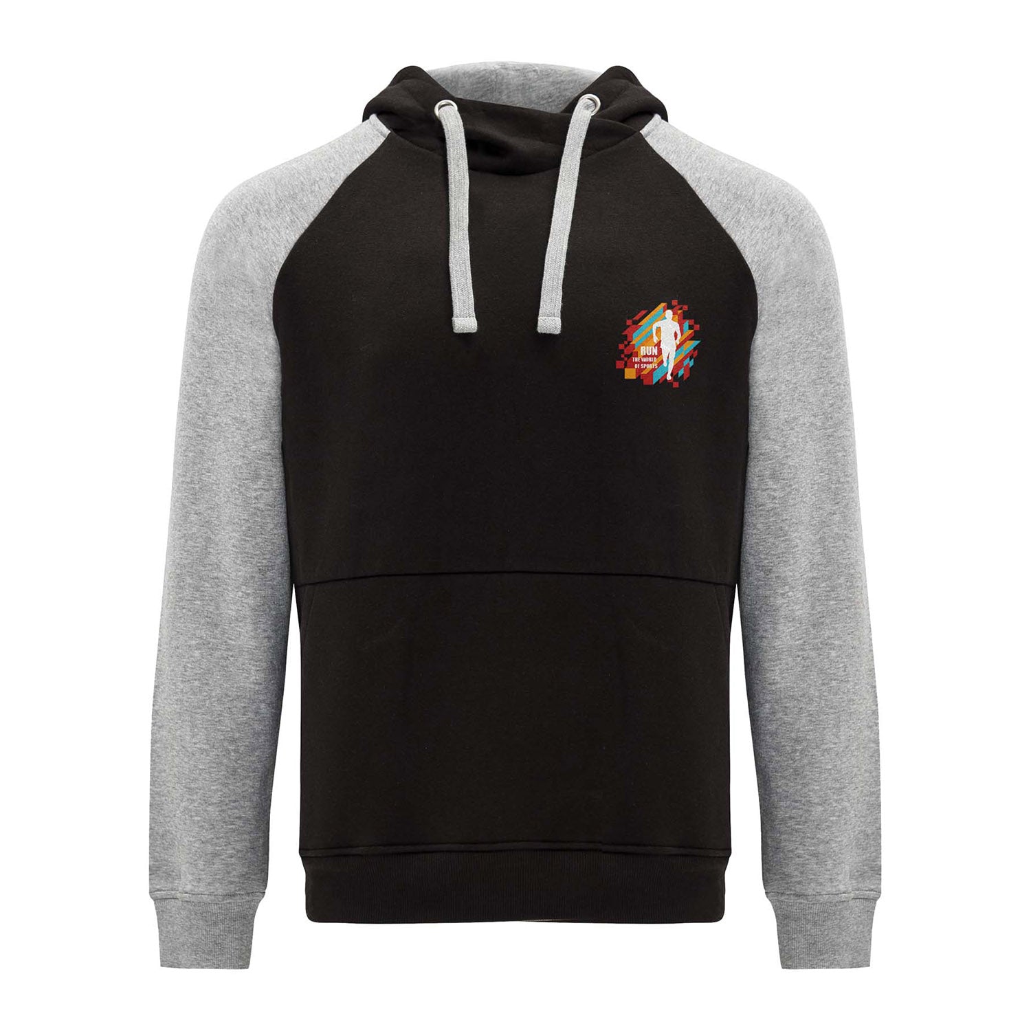 Badet tvåfärgad unisexhuvtröja