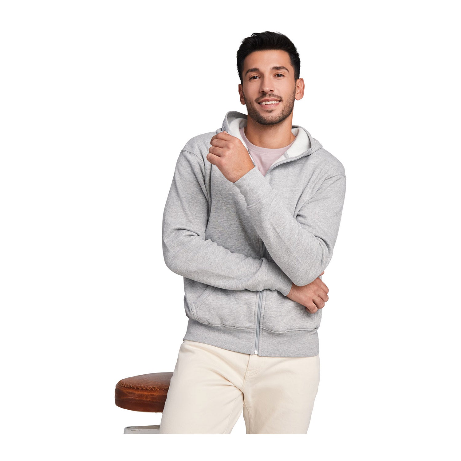 Montblanc unisex hoodie med hellång dragkedja