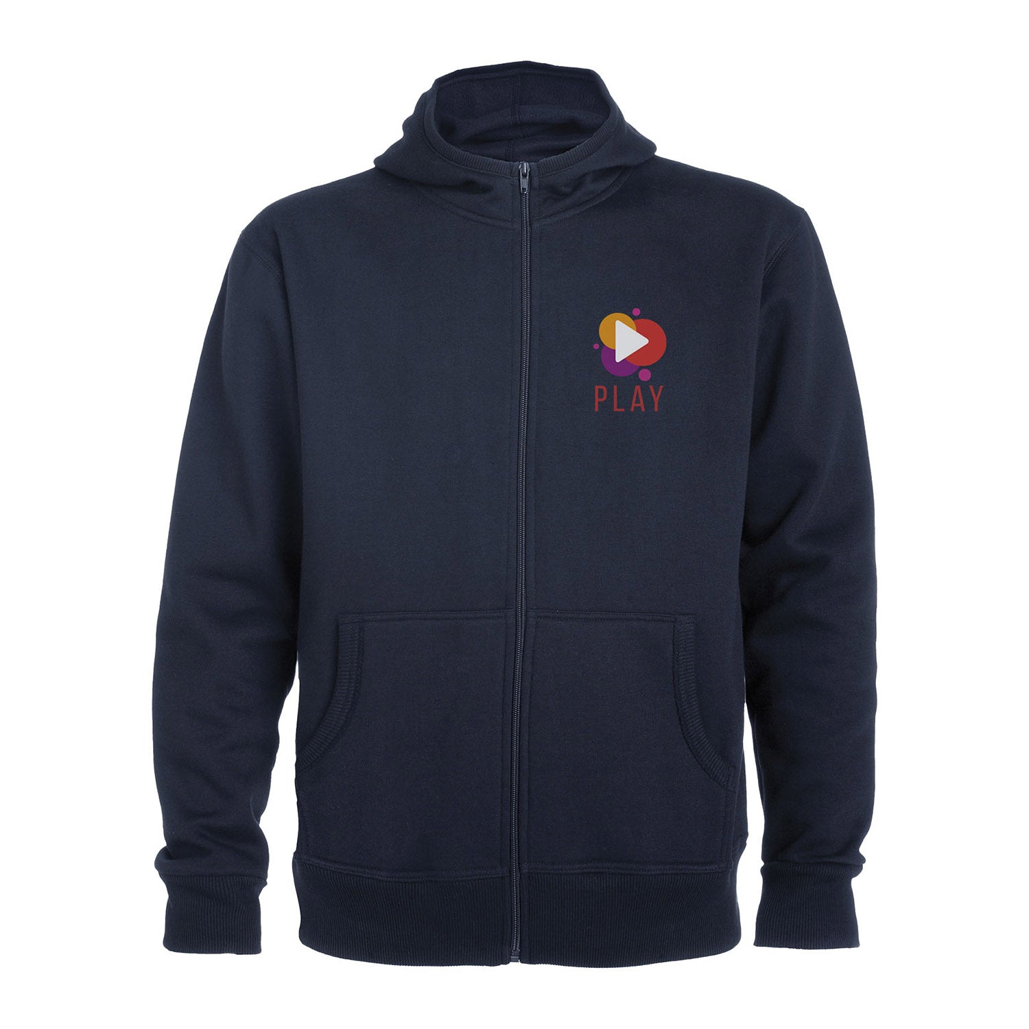 Montblanc unisex hoodie med hellång dragkedja