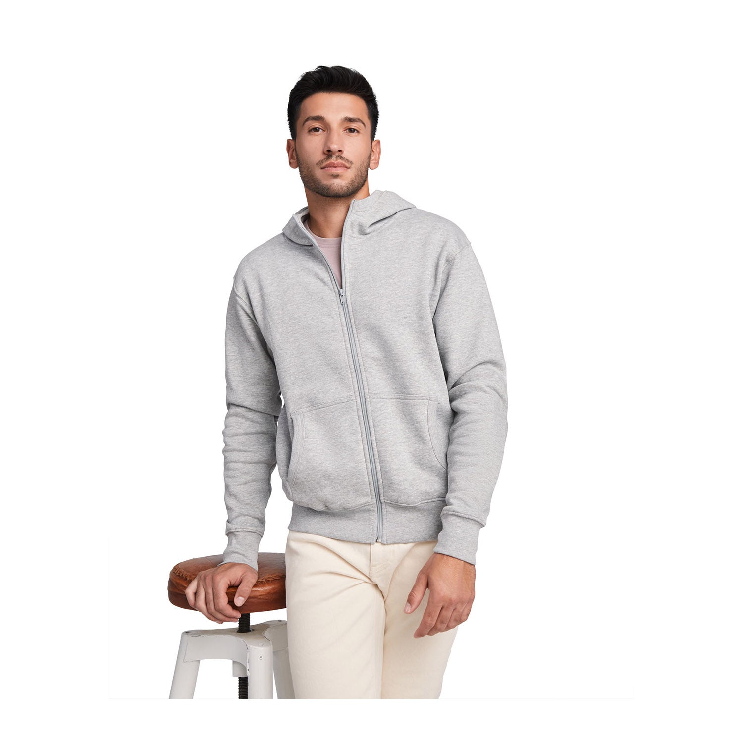 Montblanc unisex hoodie med hellång dragkedja