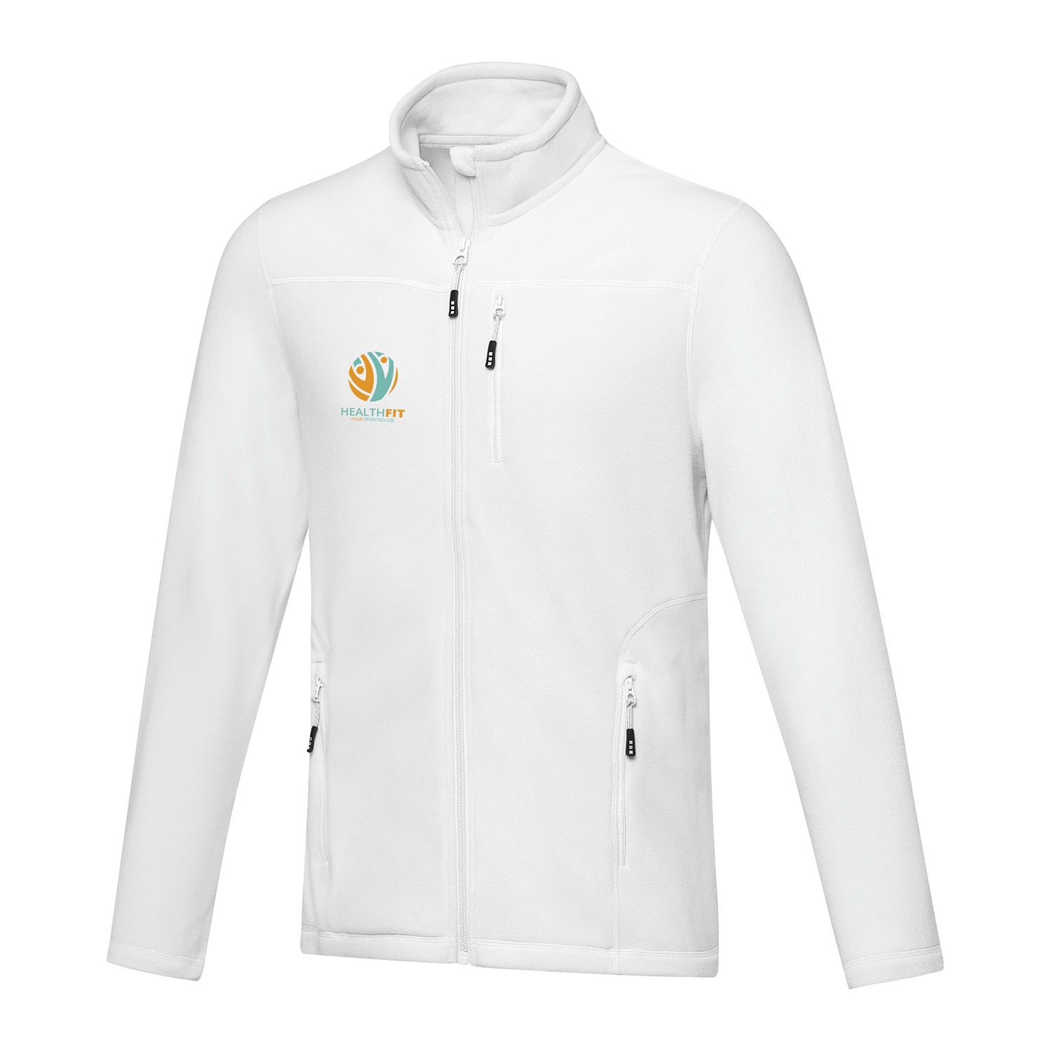 Amber herrjacka av återvunnen GRS-fleece med hel dragkedja