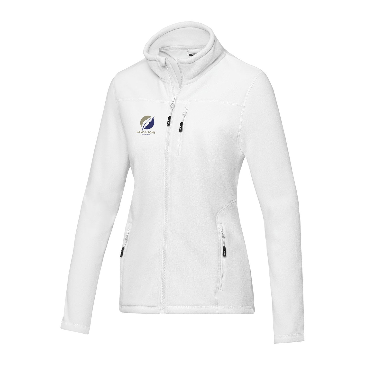 Amber damjacka av återvunnen GRS-fleece med hel dragkedja