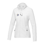 Amber damjacka av återvunnen GRS-fleece med hel dragkedja