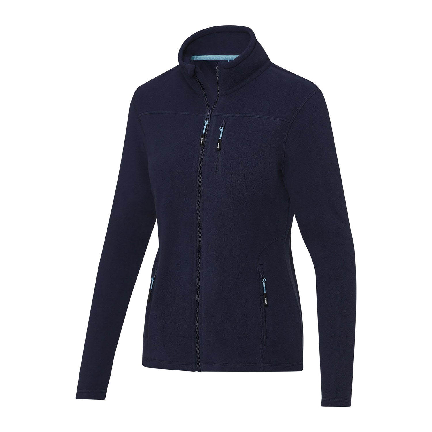 Amber damjacka av återvunnen GRS-fleece med hel dragkedja