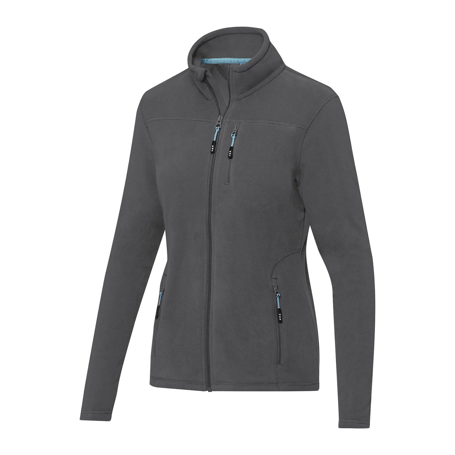 Amber damjacka av återvunnen GRS-fleece med hel dragkedja