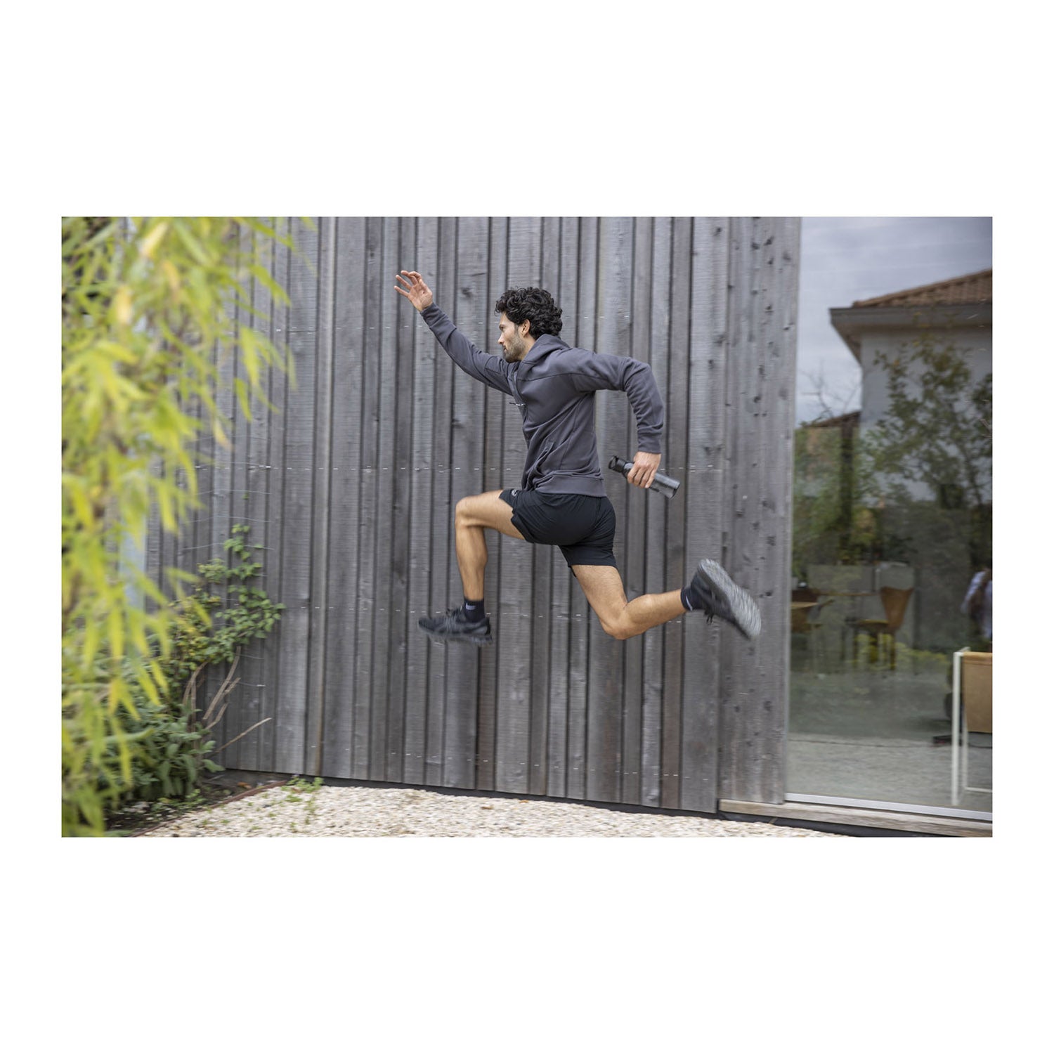 Nubia stickad herrjacka med hel dragkedja