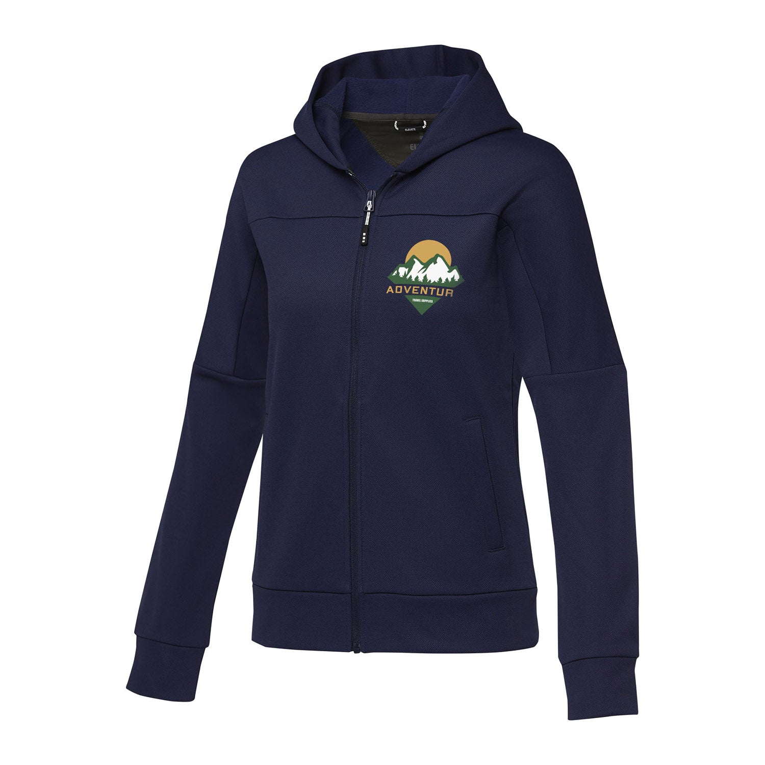 Nubia stickad damjacka med hel dragkedja