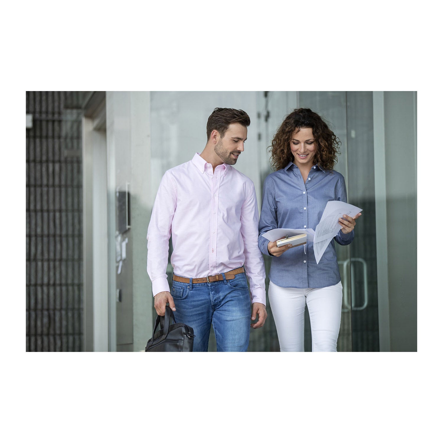 Vaillant långärmad oxfordskjorta dam