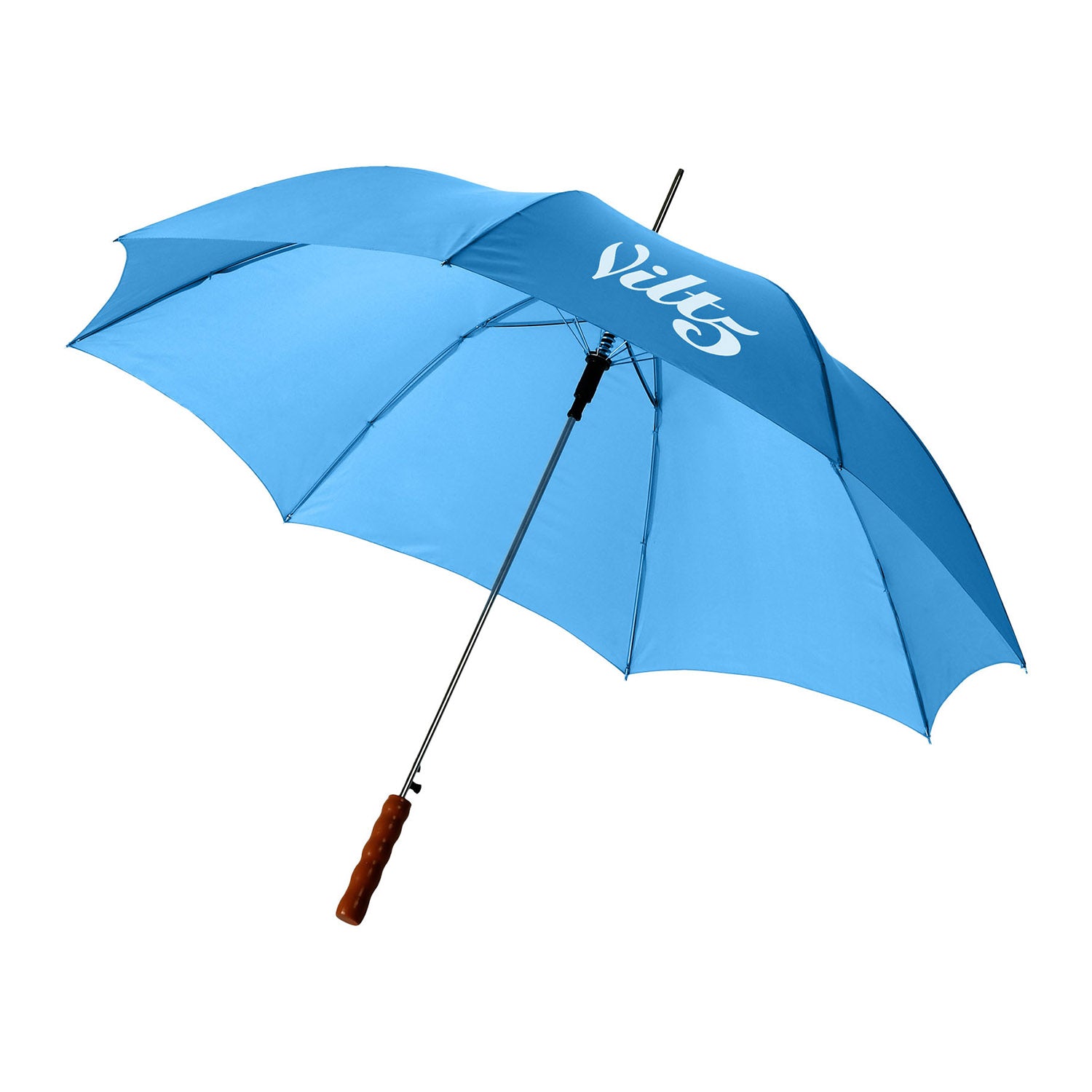 Lisa 23" automatiskt paraply med trähandtag
