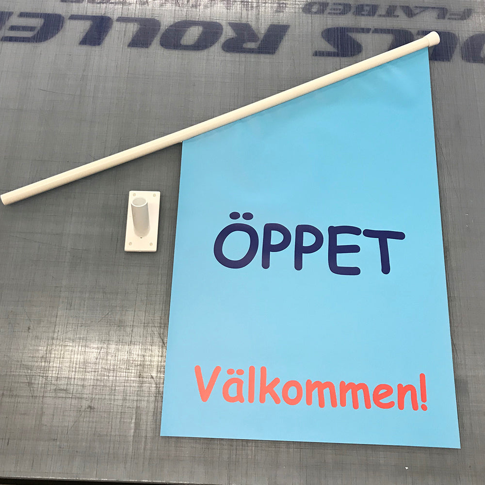 Kioskflagga med tryck