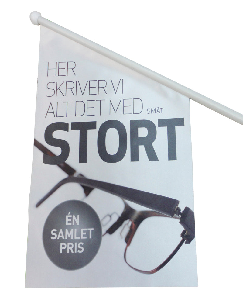 Kioskflagga med tryck