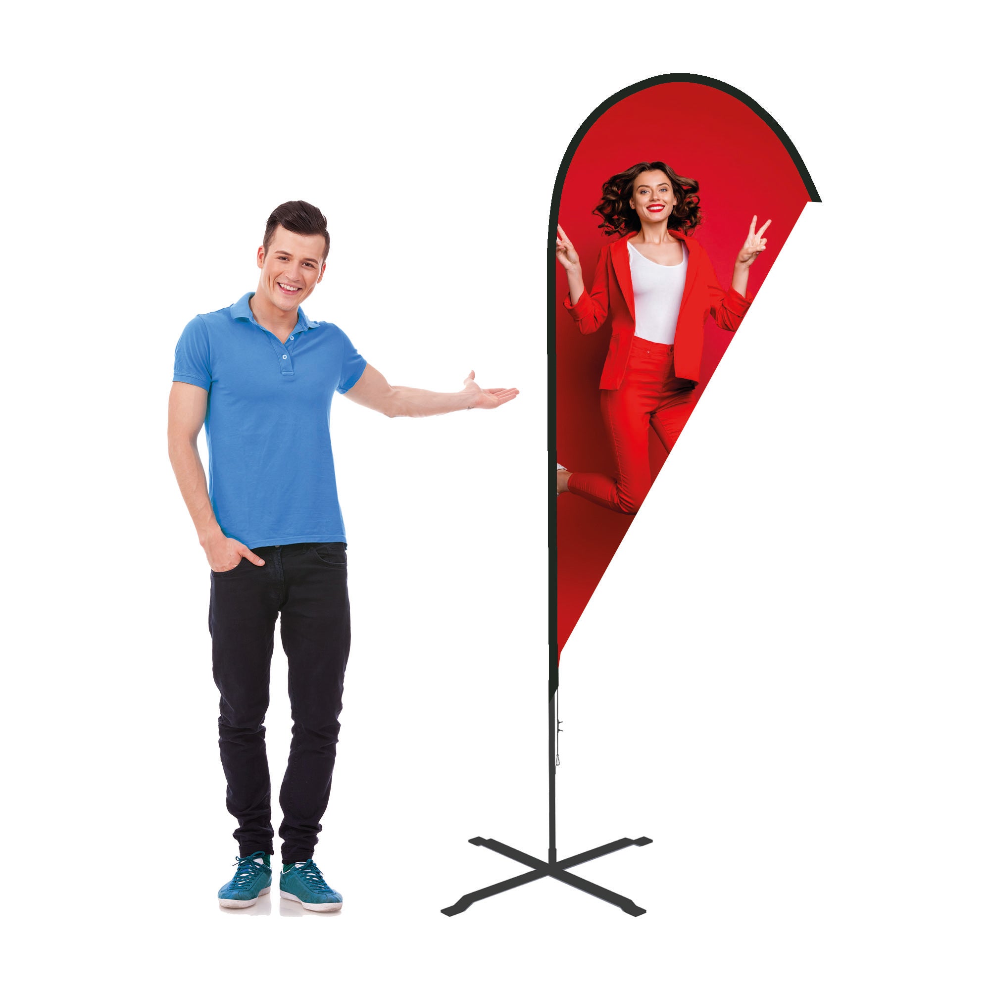 Beachflagga Droppe Liten