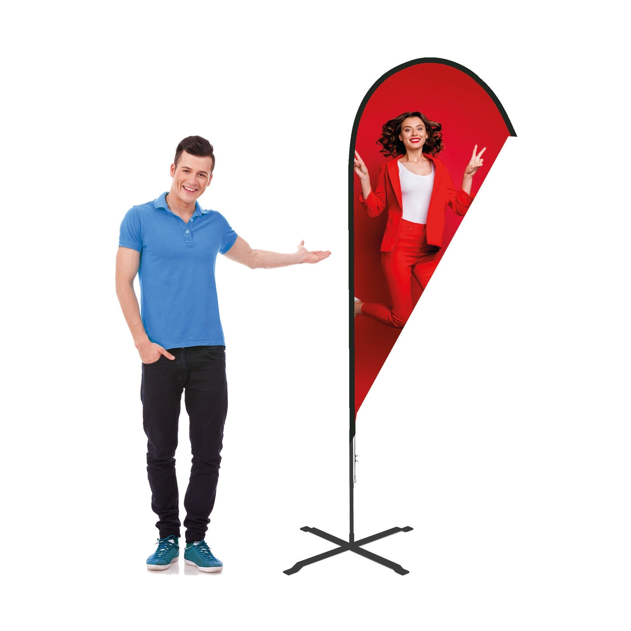 Beachflagga Droppe Liten