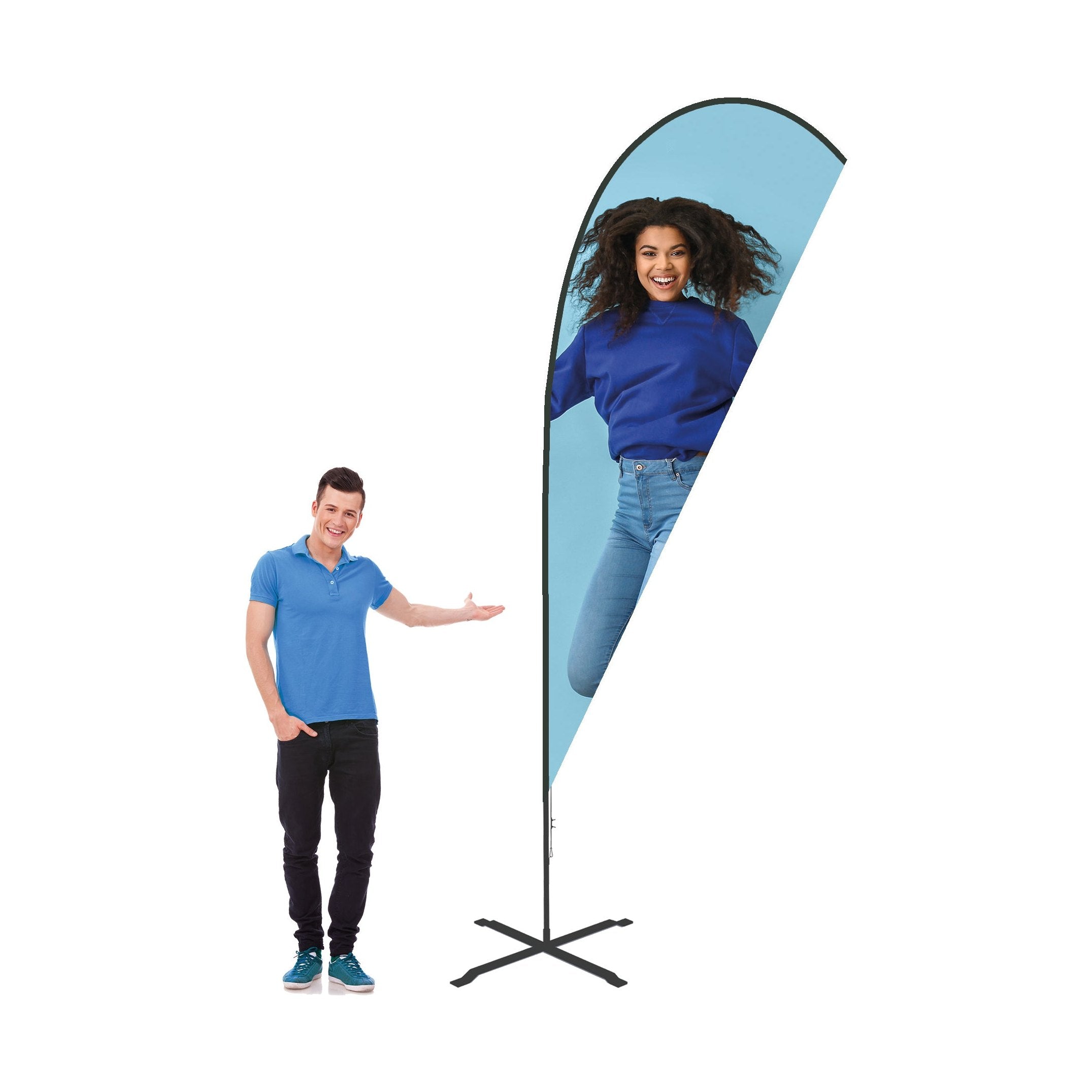 Beachflagga droppe Medium