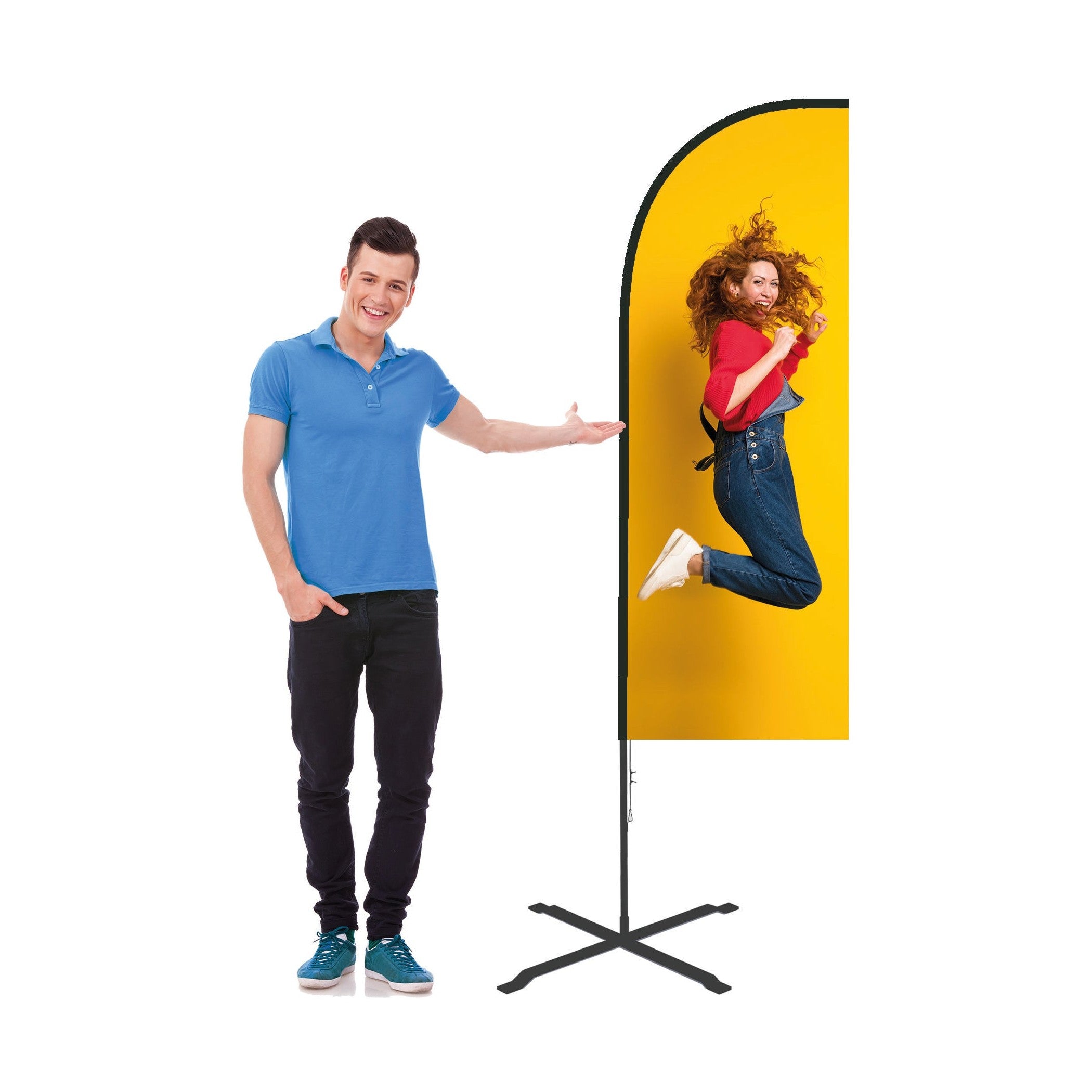 Beachflagga Small – beachflag / beachflaggor utomhus – montering / användning