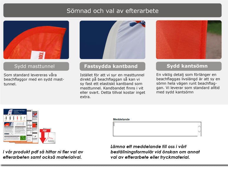 NYA TRYCK  BEACHFLAGGOR