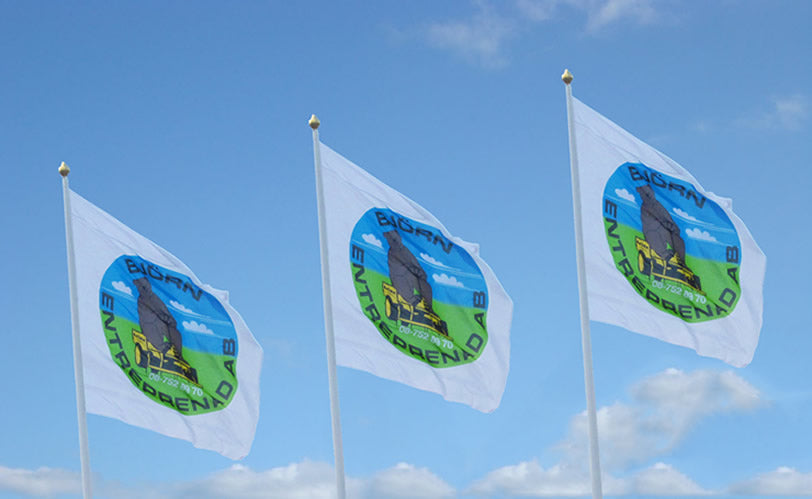 Screentyckt flagga 375 x 180 cm