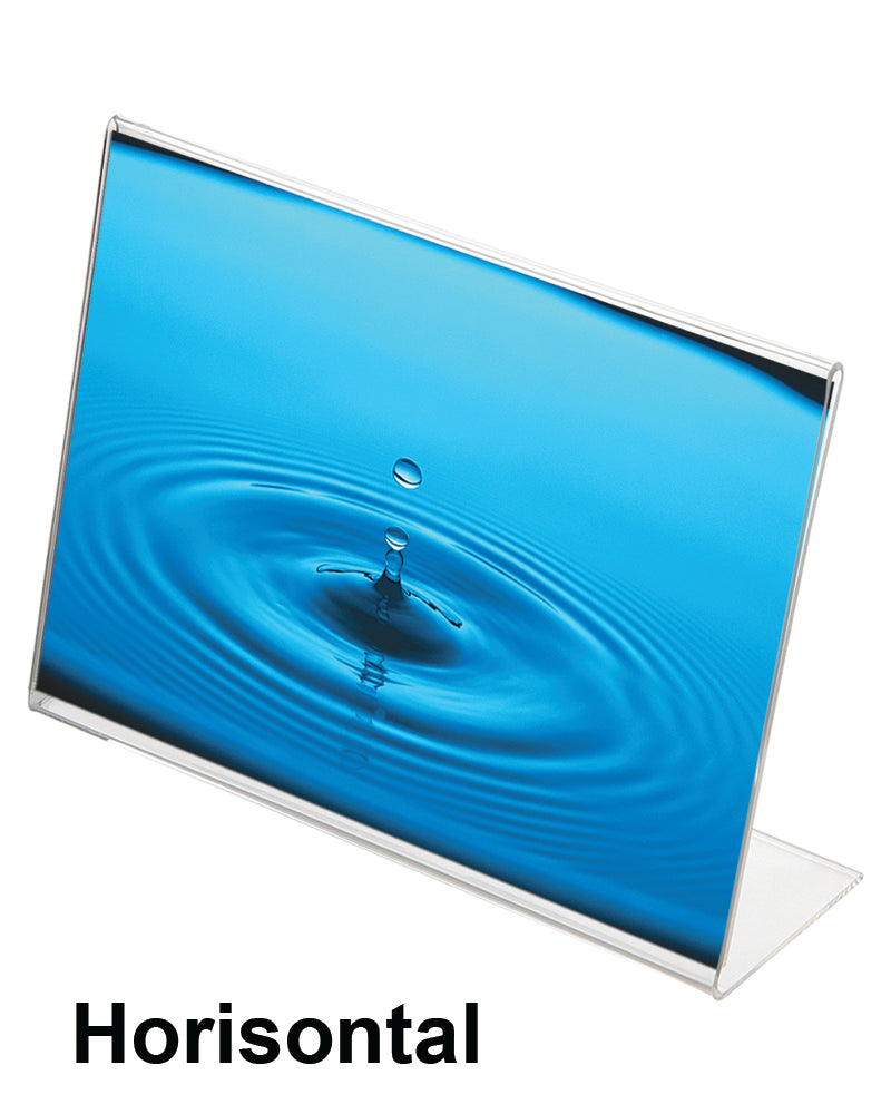 Akryl Menyhållare, L-ställ