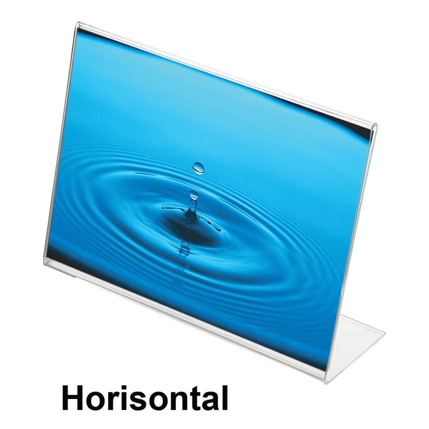 Akryl Menyhållare, L-ställ