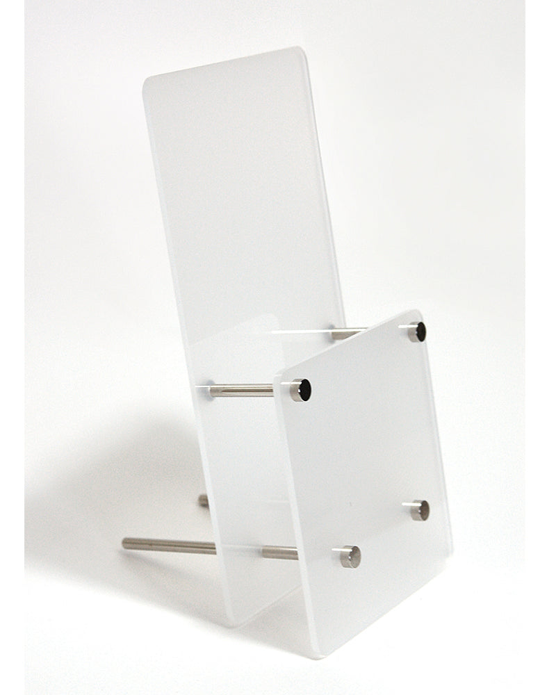 Broschyrhållare Frostat Glas 