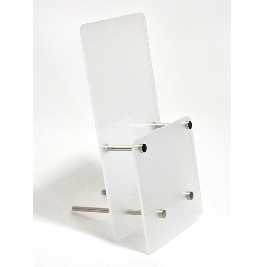 Broschyrhållare Frostat Glas 