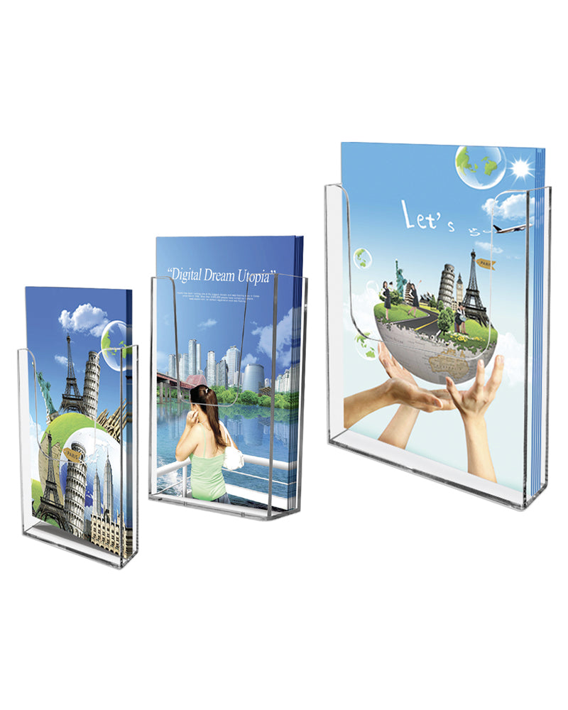 Akryl Broschyrhållare vägg 