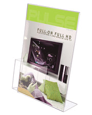 Akryl L-ställ med visitkortsbox