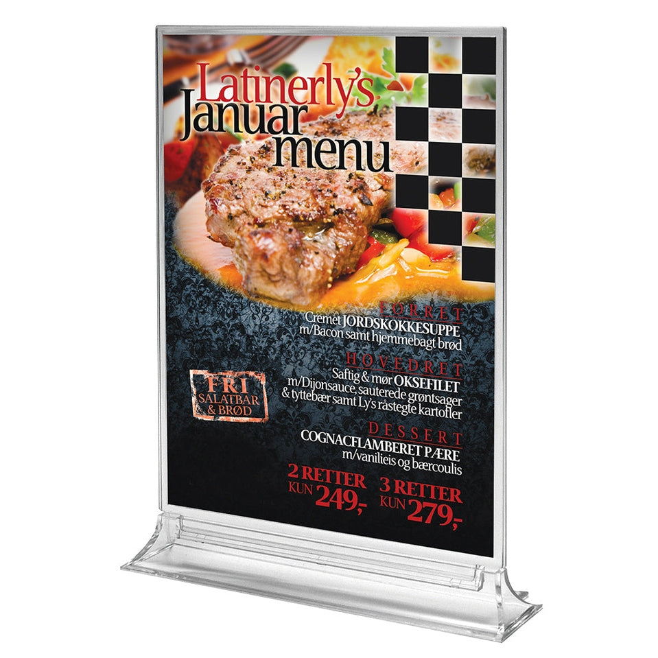 Akryl Menyställ Rakt