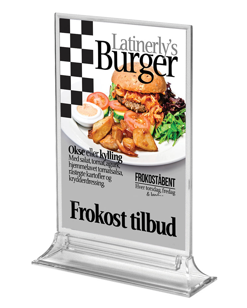 Akryl Menyställ Rakt