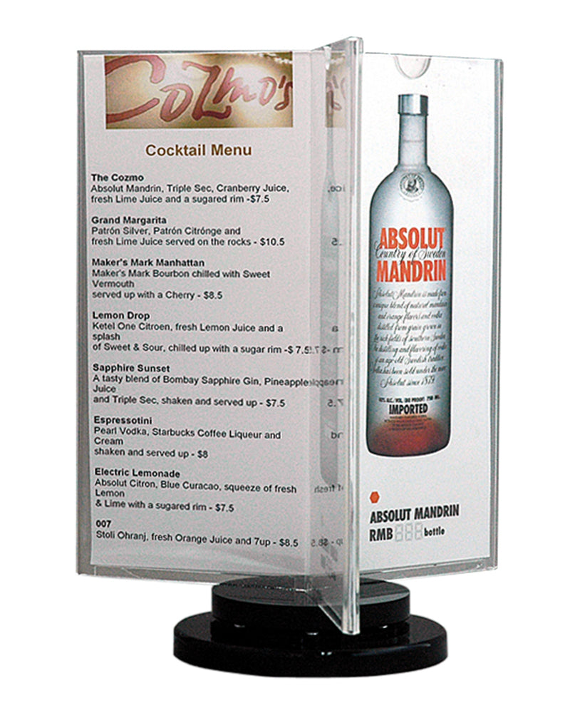 Acrylic Spin Menuholder