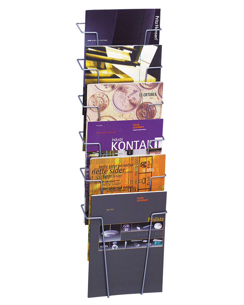 Broschyrshållare vägg  6 x A4