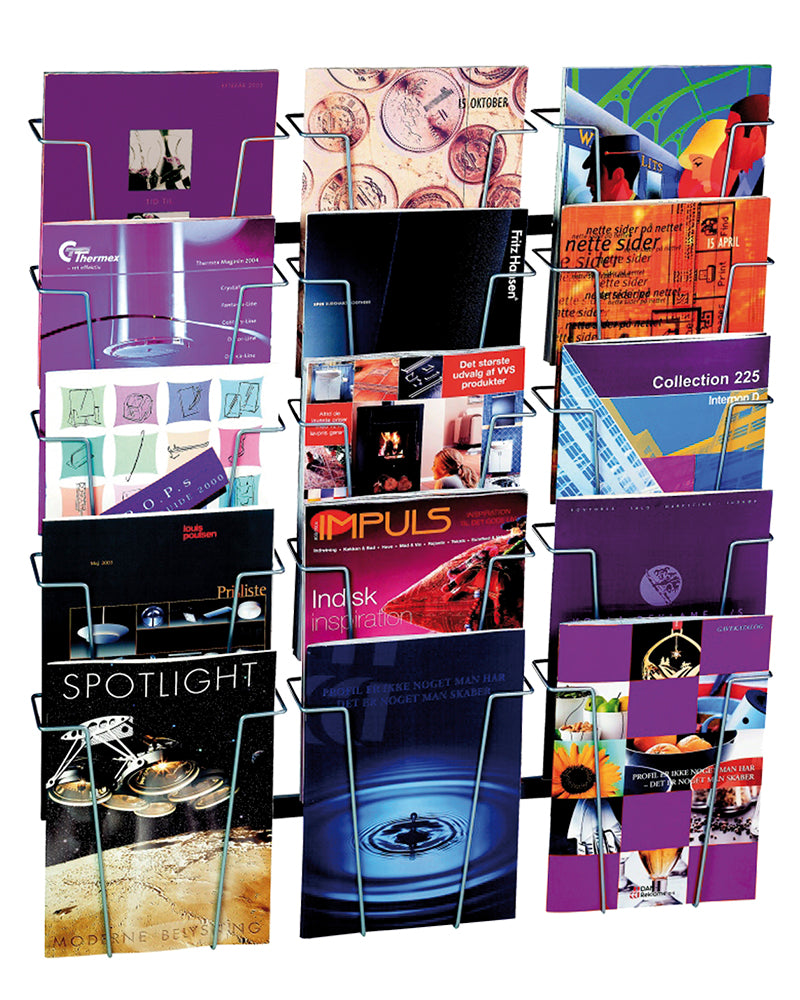 Broschyrshållare vägg  15 x A4