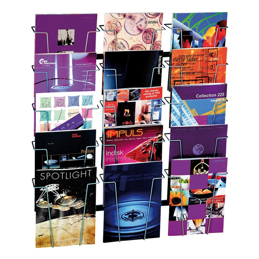 Broschyrshållare vägg  15 x A4