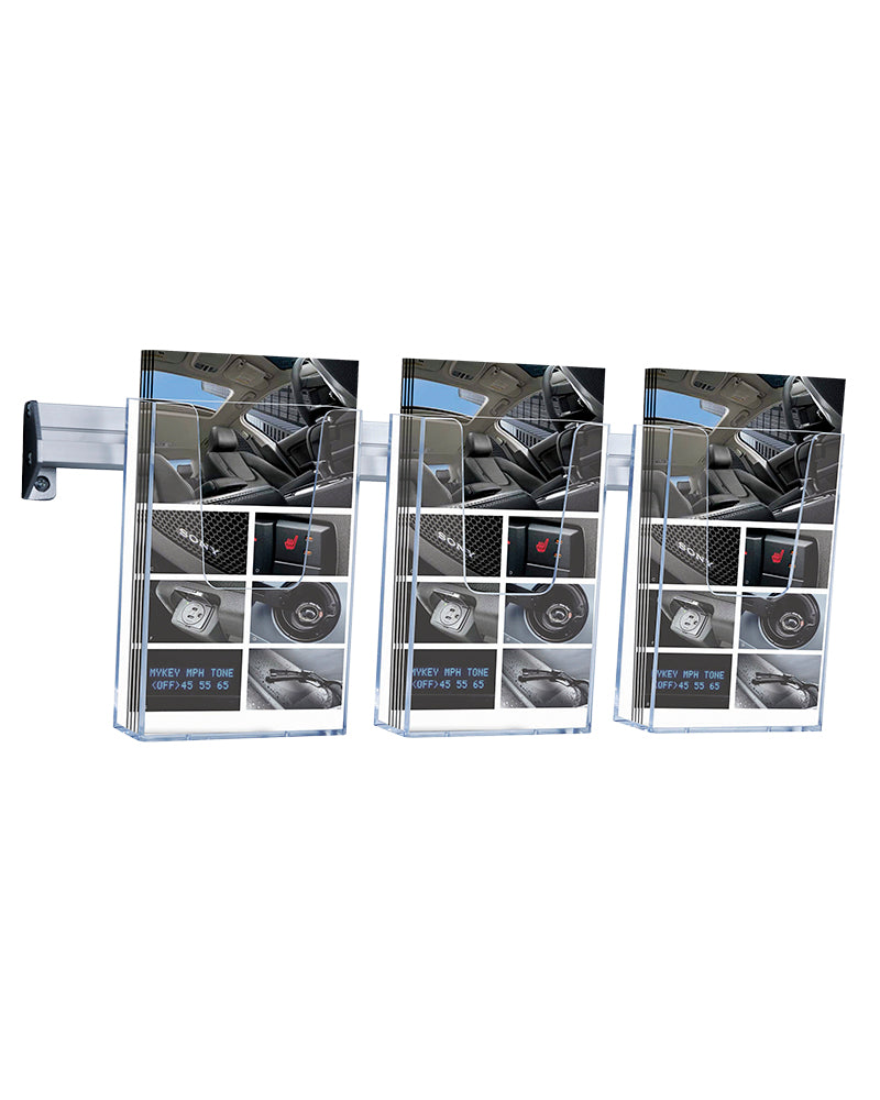 Broschyrställvägg - Alu/Akryl