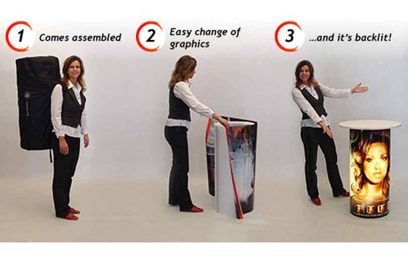 Aluframe & backlite podium