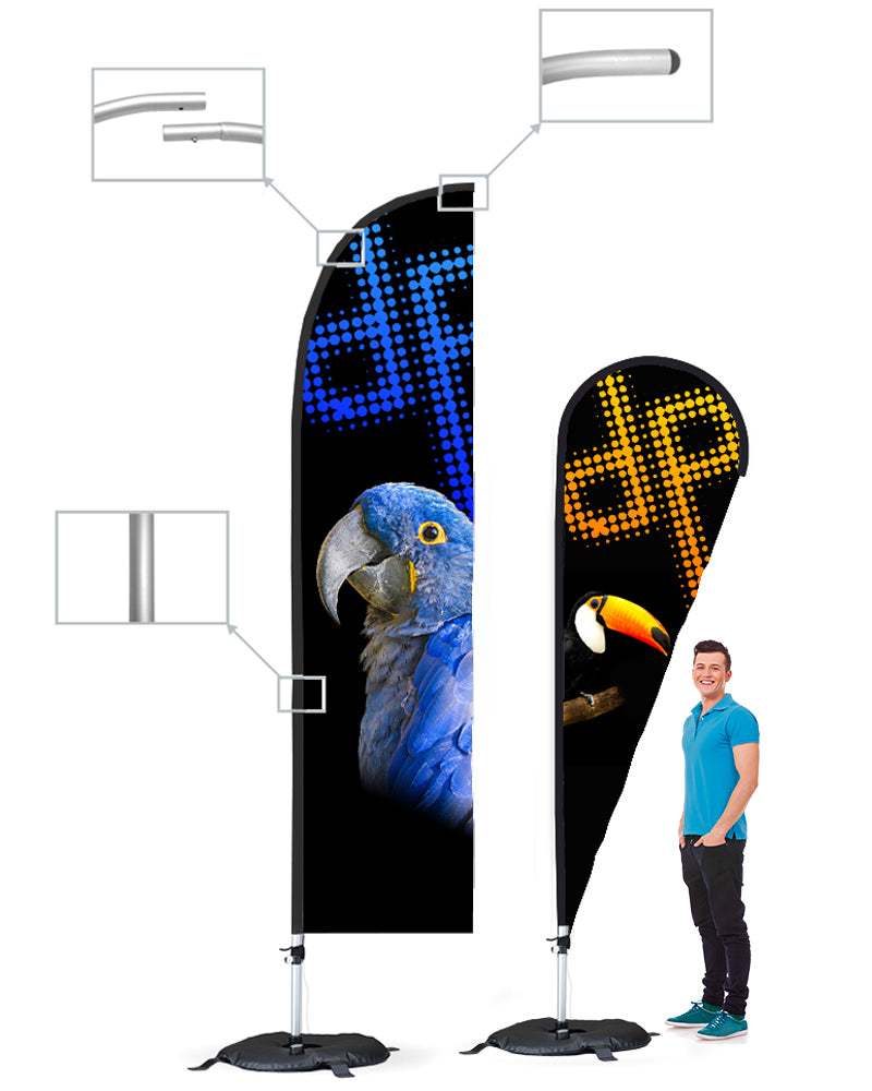 BEACHFLAGGA ALUMINIUM