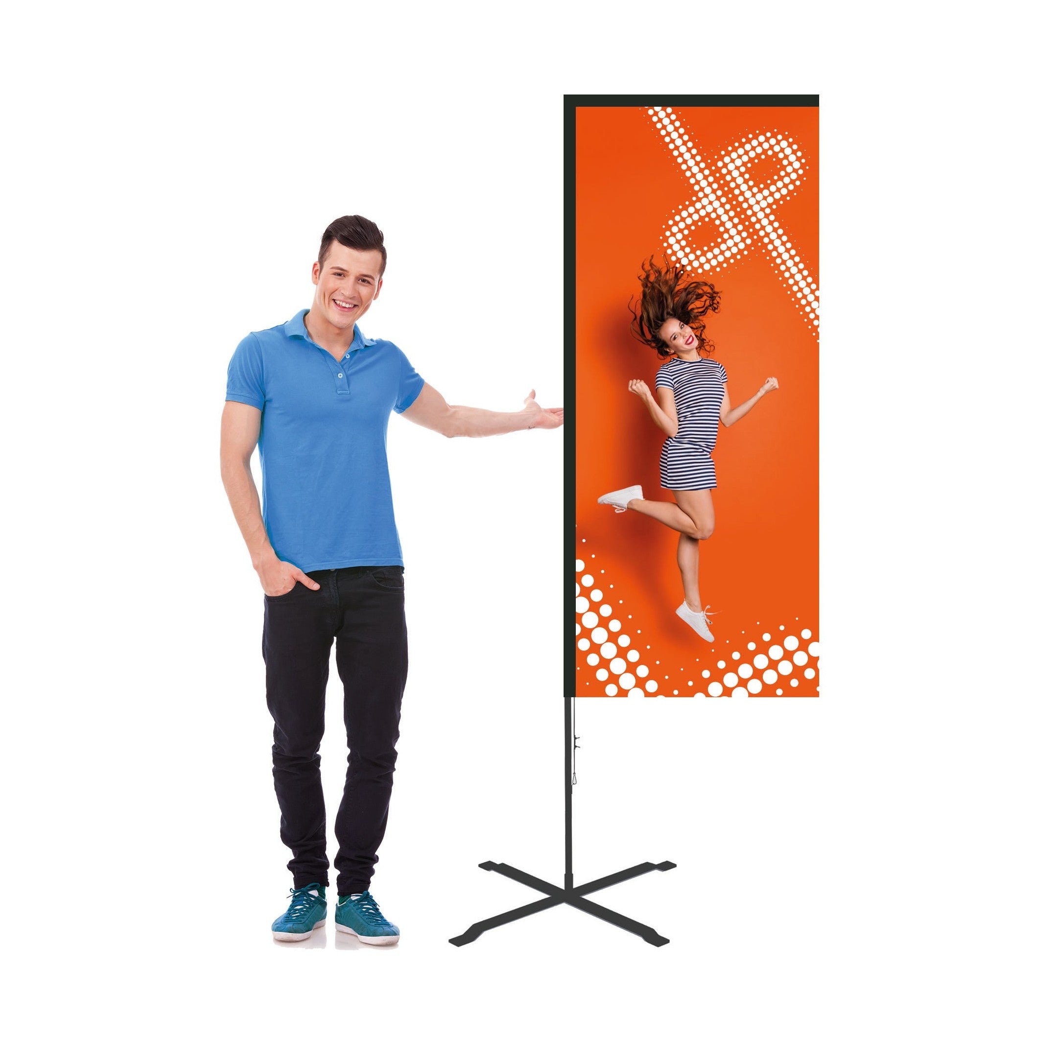 Rektangulär Beachflagga Liten